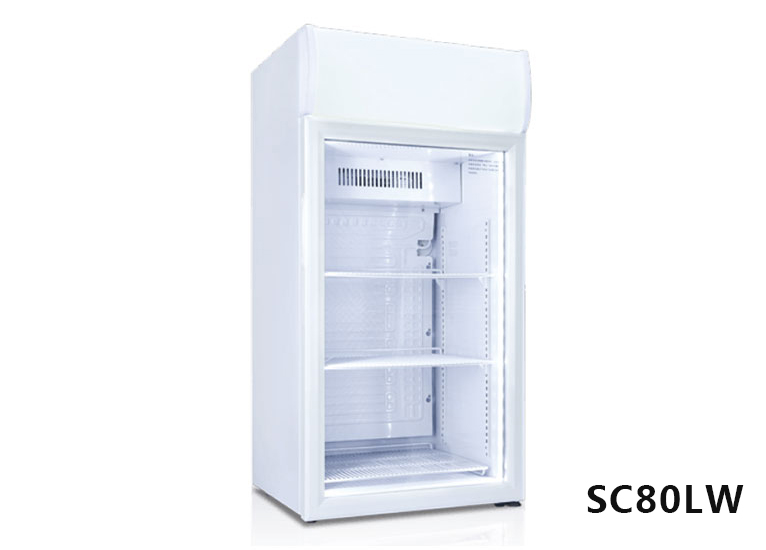 Temperature vertical display cabinet display