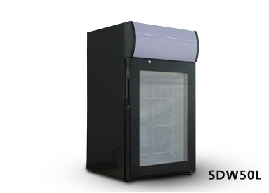 Vertical low temperature display cabinet display
