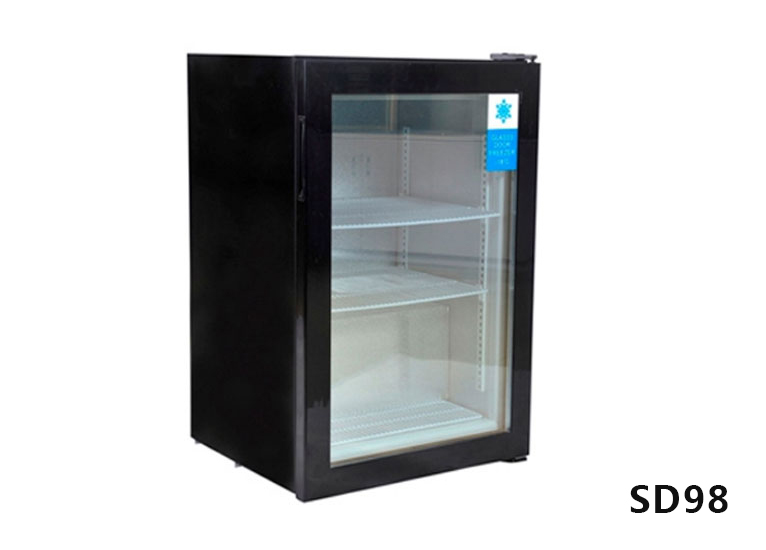 Frozen vertical display cabinet