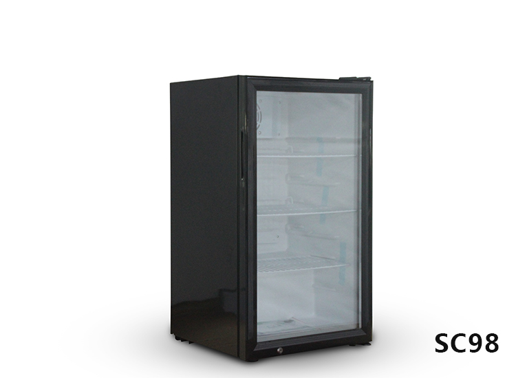 Vertical refrigerated display cabinet